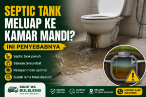 septic tank meluap ke kamar mandi