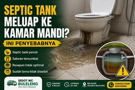 Septic Tank Meluap ke Kamar Mandi? Ini Penyebabnya